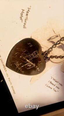Elvis Presley 1956 Rare Love Me Tender Necklace W Pins W Photos Vintage 1950