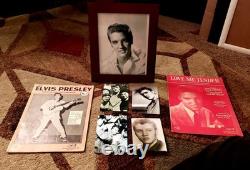 Elvis Presley 1956 Rare Signed Photo With Original Booklets 1956 Elvis Presley 1956 Rare Signed Photo With Original Booklets 1956