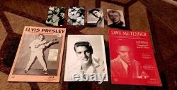 Elvis Presley 1956 Rare Signed Photo With Original Booklets 1956