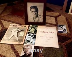 Elvis Presley 1956 Rare Signed Photo With Original Booklets 1956