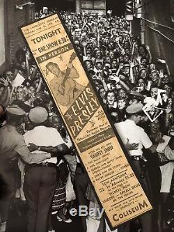Elvis Presley-1956-Ticket & Newspaper Ad- Charlotte, NC -RARE- CONCERT AD Cool