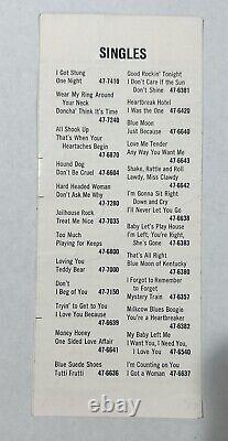 Elvis Presley 1959 RCA Record Catalog Complete Listing Of Elvis ORIGINAL Rare