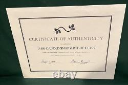Elvis Presley 1960 Candid Photo Card Gary Pepper Tankers COA RARE Signed