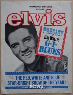 Elvis Presley 1960 G. I. Blues Paramount Promotional 4 Page Flyer Rare