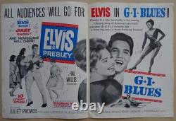 Elvis Presley 1960 G. I. Blues Paramount Promotional 4 Page Flyer Rare