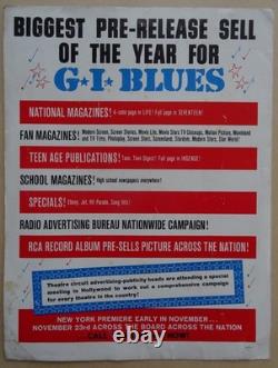 Elvis Presley 1960 G. I. Blues Paramount Promotional 4 Page Flyer Rare