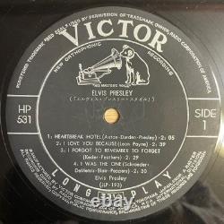 Elvis Presley 1961 10 LP Rare Mono Vinyl with Cover and Notes