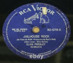 Elvis Presley 1961 Edition Jailhouse Rock/treat Me Nice Rare 78 RPM 10 Brazil