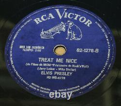 Elvis Presley 1961 Edition Jailhouse Rock/treat Me Nice Rare 78 RPM 10 Brazil