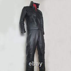 Elvis Presley 1968 Comeback Special Soft Skin Black Leather Suit Tribute Artist