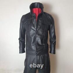 Elvis Presley 1968 Comeback Special Soft Skin Black Leather Suit Tribute Artist