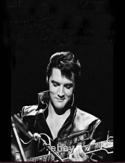Elvis Presley 1968 Comeback Special Soft Skin Black Leather Suit Tribute Artist