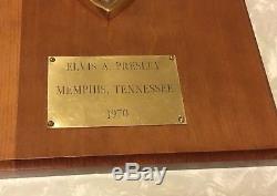 Elvis Presley 1970 Jaycees Award Plaque / Memphis / Ten Most Outstanding RARE