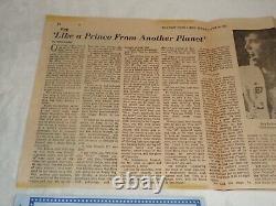 Elvis Presley 1972 Madison Square Garden (2) Ticket Stubs & Article 6/10/72 Rare