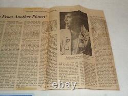 Elvis Presley 1972 Madison Square Garden (2) Ticket Stubs & Article 6/10/72 Rare