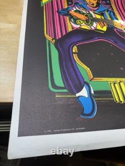 Elvis Presley 1973 Saladin Productions Black light Poster Rare 35x23