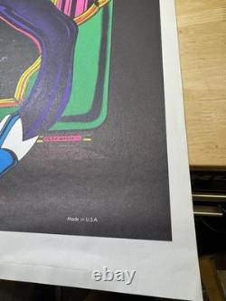 Elvis Presley 1973 Saladin Productions Black light Poster Rare 35x23