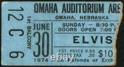 Elvis Presley-1974 RARE Concert Ticket Stub (Omaha Auditorium Arena)