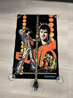 Elvis Presley 1975 Dynamic Velvet Black Light Poster 21 X 32 Rare Original