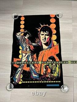 Elvis Presley 1975 Dynamic Velvet Black Light Poster 21 X 32 Rare Original
