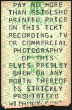 Elvis Presley-1975 RARE Concert Ticket Stub (Charleston, WV-Civic Center)