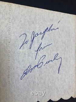 Elvis Presley 1st Las Vegas debut signed New Frontier Casino Napkin 1956, Rare