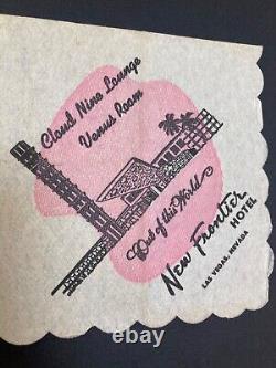 Elvis Presley 1st Las Vegas debut signed New Frontier Casino Napkin 1956, Rare