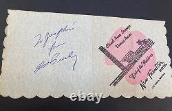 Elvis Presley 1st Las Vegas debut signed New Frontier Casino Napkin 1956, Rare