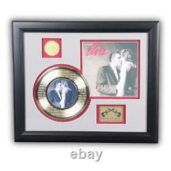 Elvis Presley 24 KGold Record Love me tender Very Rare 1 of 500 Made COA on back