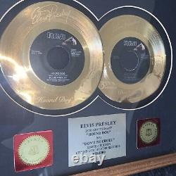 Elvis Presley, 24kt Gold Plated Records, Framed, RARE 970/5000 Limited Edition