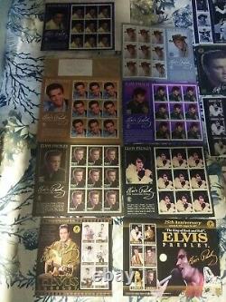 Elvis Presley 25th Anniversary Edition Complete 15 Pg 111 Stamps Collection Rare