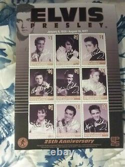 Elvis Presley 25th Anniversary Edition Complete 15 Pg 111 Stamps Collection Rare