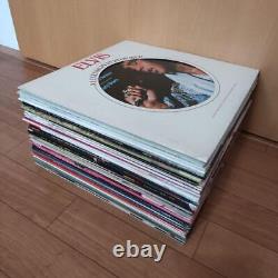 Elvis Presley 33 records Set Rare Japanese version, U. S. Version, sample only
