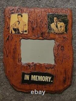 Elvis Presley 3pc. Wooden Mirrored Picture Set RARE