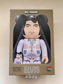 Elvis Presley 400% 100% Bearbrick Set Medicom Be@rbrick Rare Limited 2020 Japan