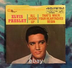 Elvis Presley 45 All Shook Up PS Picture Sleeve GOLD STANDARD SERIES Rare