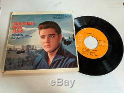 Elvis Presley 45 EP Christmas with Elvis RCA Victor Rare Orange Label 1968 PS
