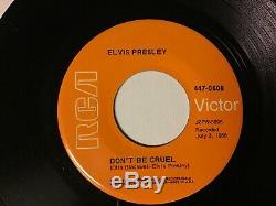 Elvis Presley 45 Hound Dog/dont Be Cruel Rare Orange Lbl Gold Standard Nm++
