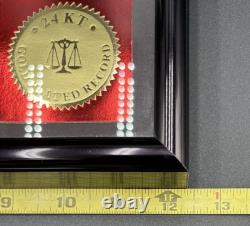 Elvis Presley 45 Little Sister 1961 Hit 24K Gold Plated Record Licensed Rare