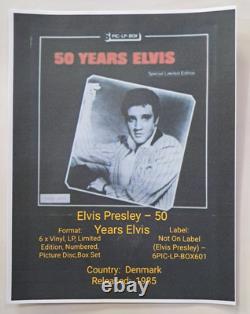Elvis Presley-50 Years Elvis Lp Picture Disc BoxSet Sealed Denmark Import Rare