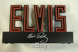 Elvis Presley'68 Comeback Light Up Sign Bellagio Time New Official Boxed Rare