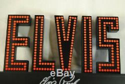 Elvis Presley'68 Comeback Light Up Sign Bellagio Time New Official Boxed Rare