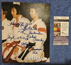Elvis Presley 8x10 Color Photo Autographed By Master Kang Rhee With JSA COA Rare
