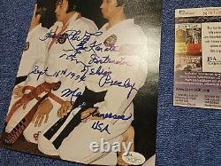 Elvis Presley 8x10 Color Photo Autographed By Master Kang Rhee With JSA COA Rare
