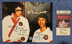 Elvis Presley 8x10 Color Photo Autographed By Master Kang Rhee With JSA COA Rare