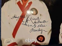 Elvis Presley 8x10 Color Photo Autographed By Master Kang Rhee With JSA COA Rare