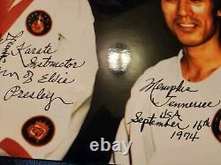 Elvis Presley 8x10 Color Photo Autographed By Master Kang Rhee With JSA COA Rare