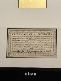 Elvis Presley 8x10 Framed Photo with 1960s Elvis Stamp Vintage #345/5000 Rare