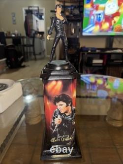 Elvis Presley A Legend in Lights illuminated sculpture Bradford Exchange Rare