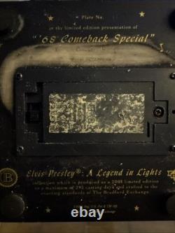 Elvis Presley A Legend in Lights illuminated sculpture Bradford Exchange Rare